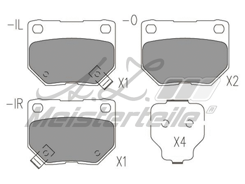 Brake Pad Set, disc brake (AZMT-44-022-2113)