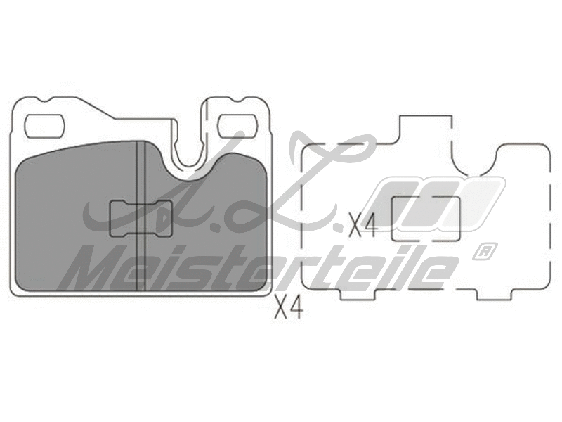 Brake Pad Set, disc brake (AZMT-44-022-2258)