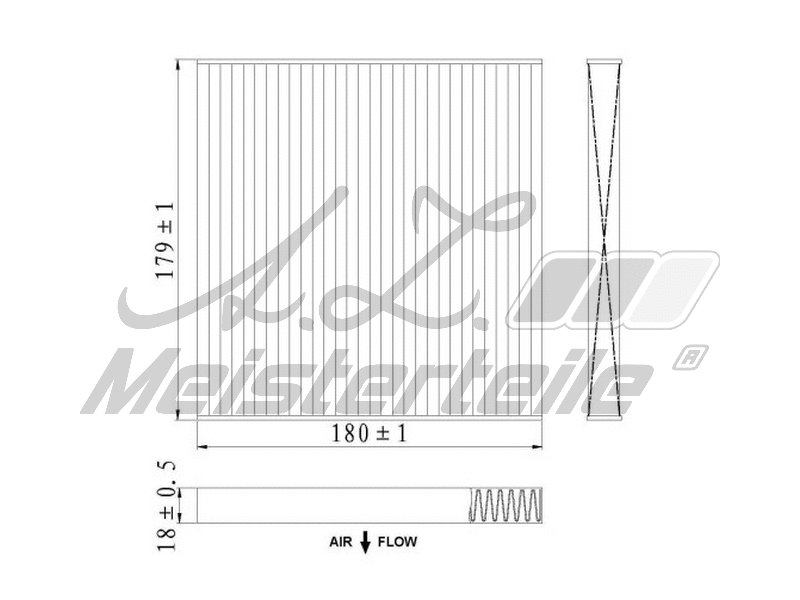 Filter, cabin air (AZMT-41-010-1553)