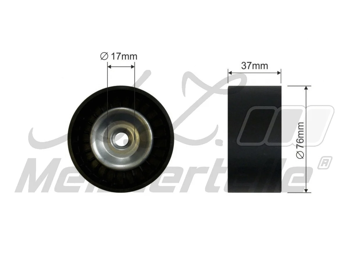 Deflection/Guide Pulley, V-ribbed belt
