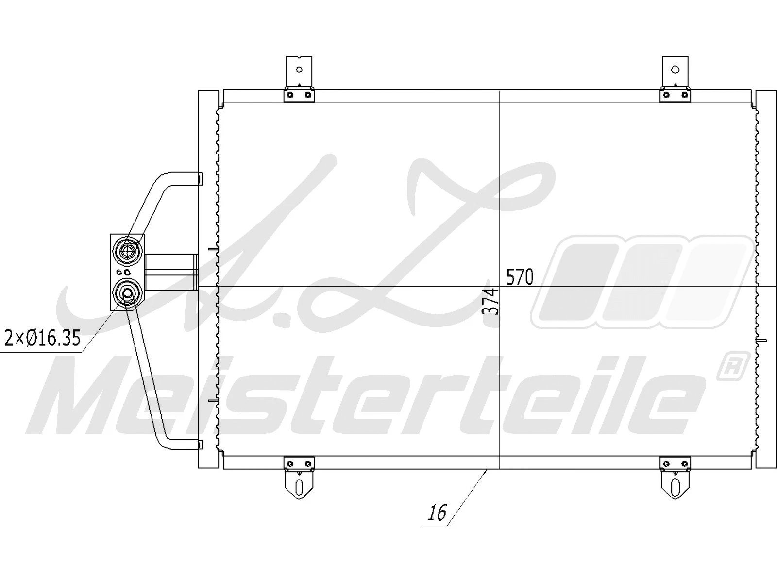 Condenser, air conditioning (AZMT-45-030-1175)
