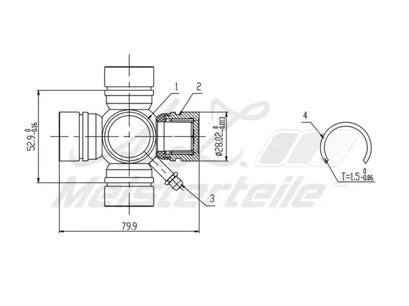 Joint, propshaft
