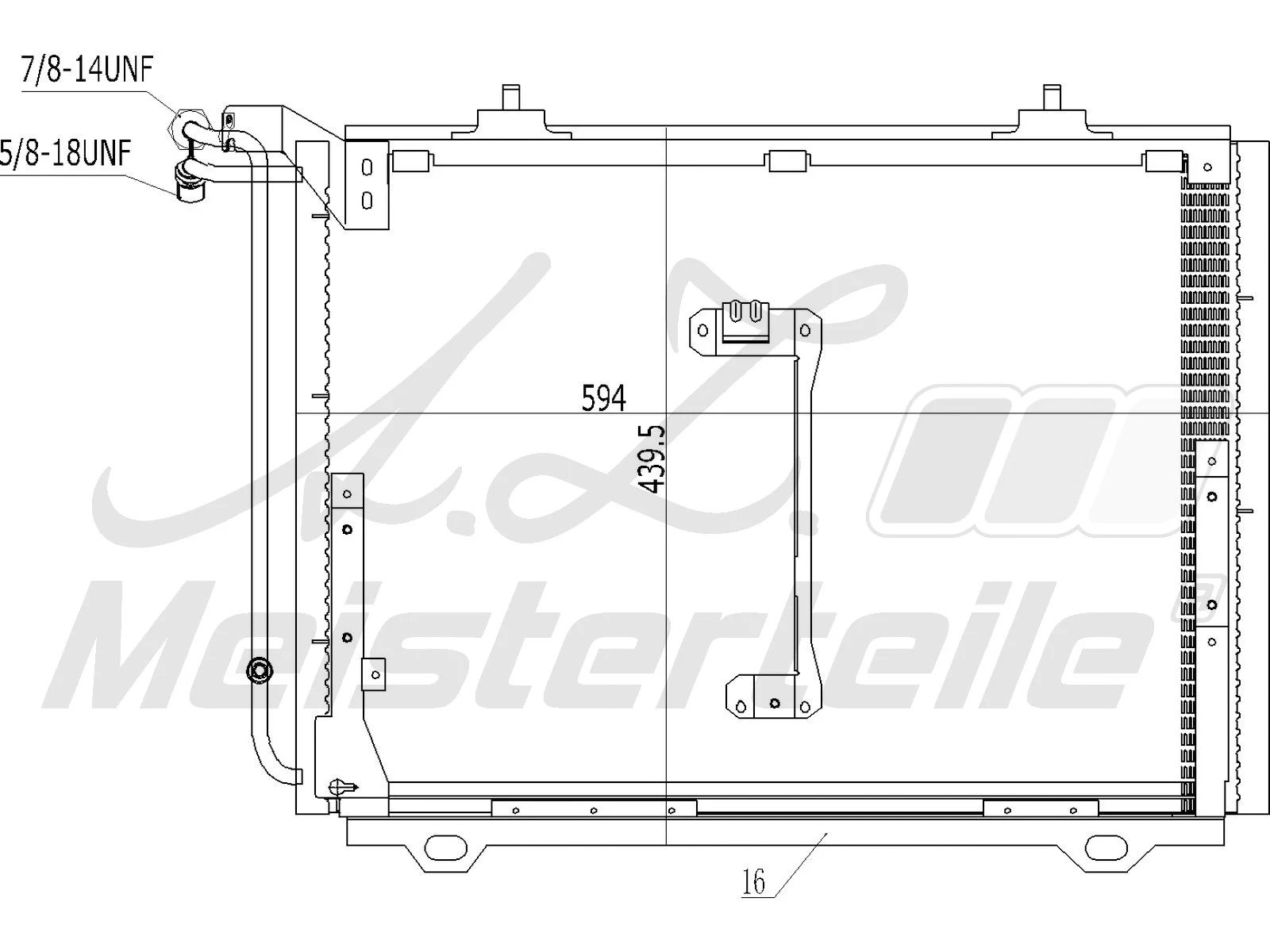 Condenser, air conditioning (AZMT-45-030-1085)
