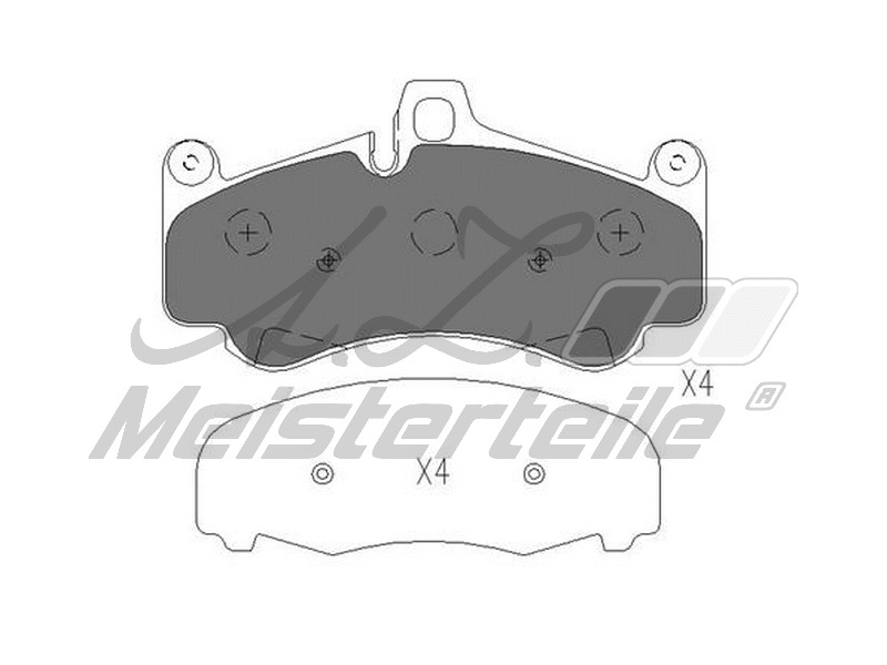 Brake Pad Set, disc brake (AZMT-44-022-2046)