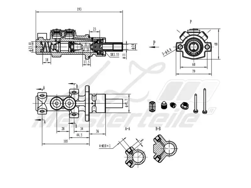 Brake Master Cylinder (AZMT-44-110-1096)