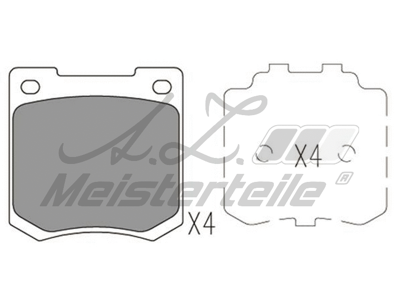 Brake Pad Set, disc brake (AZMT-44-022-1874)