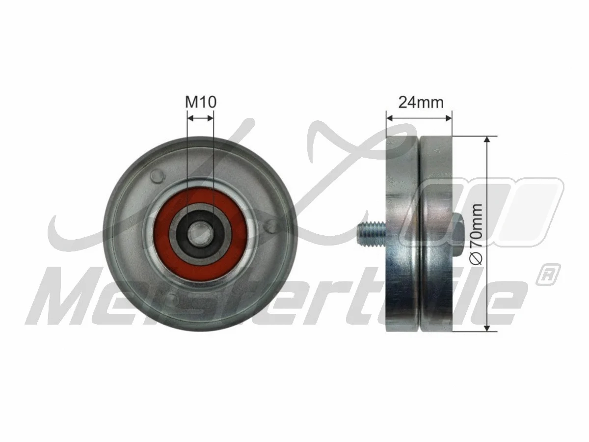 Deflection/Guide Pulley, V-ribbed belt (AZMT-20-031-1471)