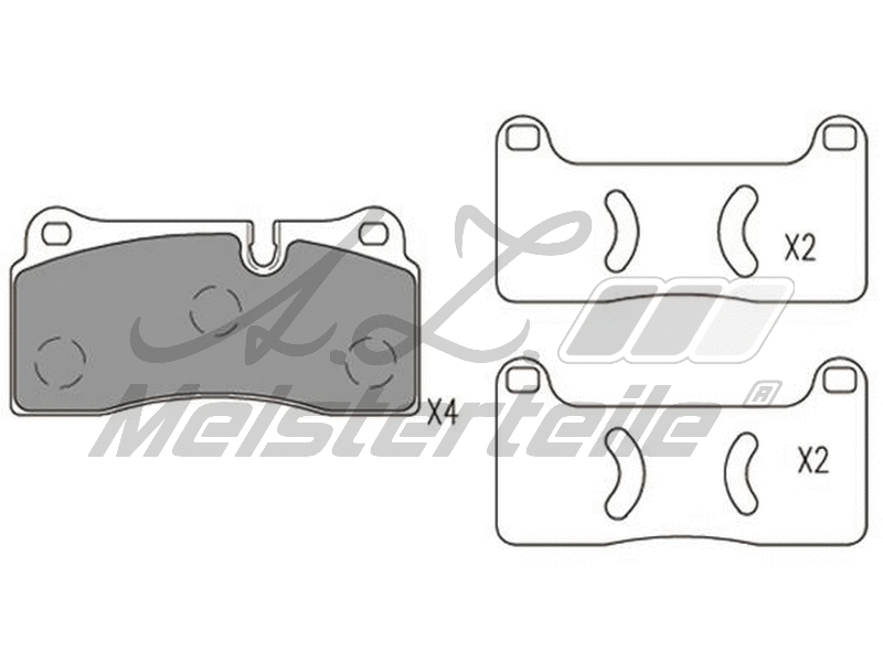 Brake Pad Set, disc brake (AZMT-44-022-1972)