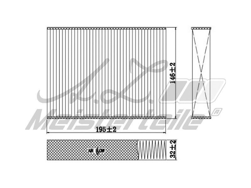 Filter, cabin air (AZMT-41-010-1683)