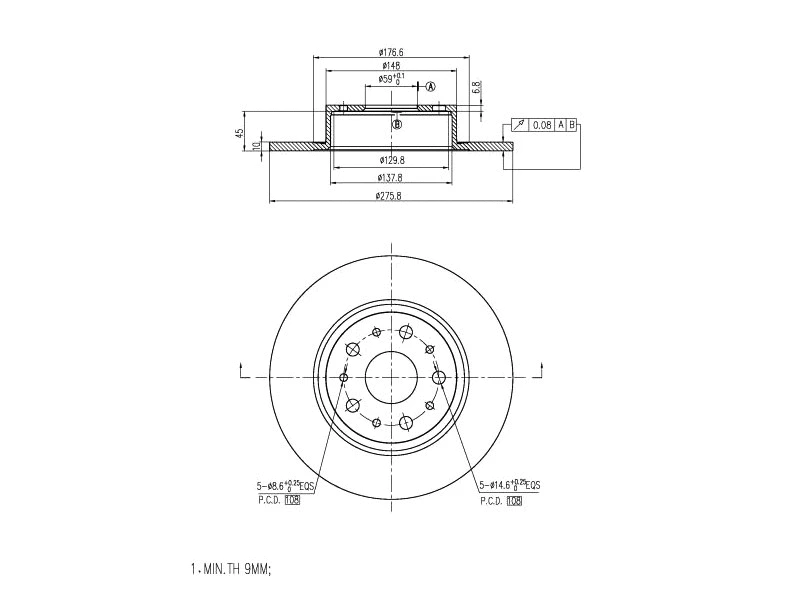 Brake Disc (AZMT-44-024-1498)