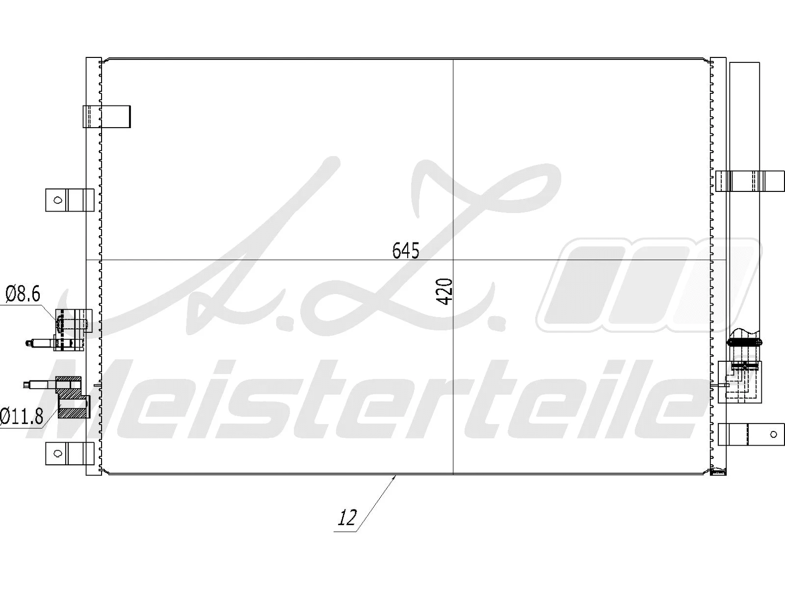 Condenser, air conditioning (AZMT-45-030-1471)