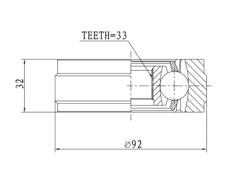 Joint Kit, drive shaft (AZMT-43-030-1088)