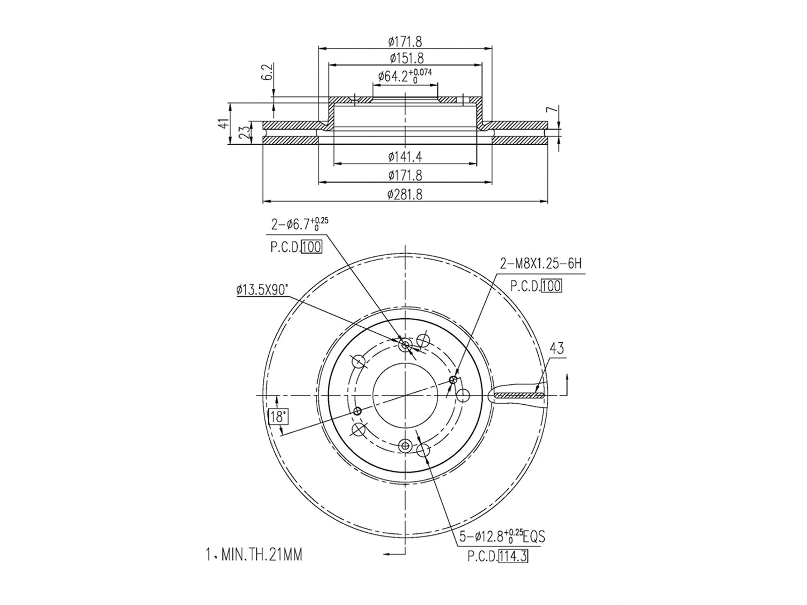 Brake Disc (AZMT-44-024-1268)