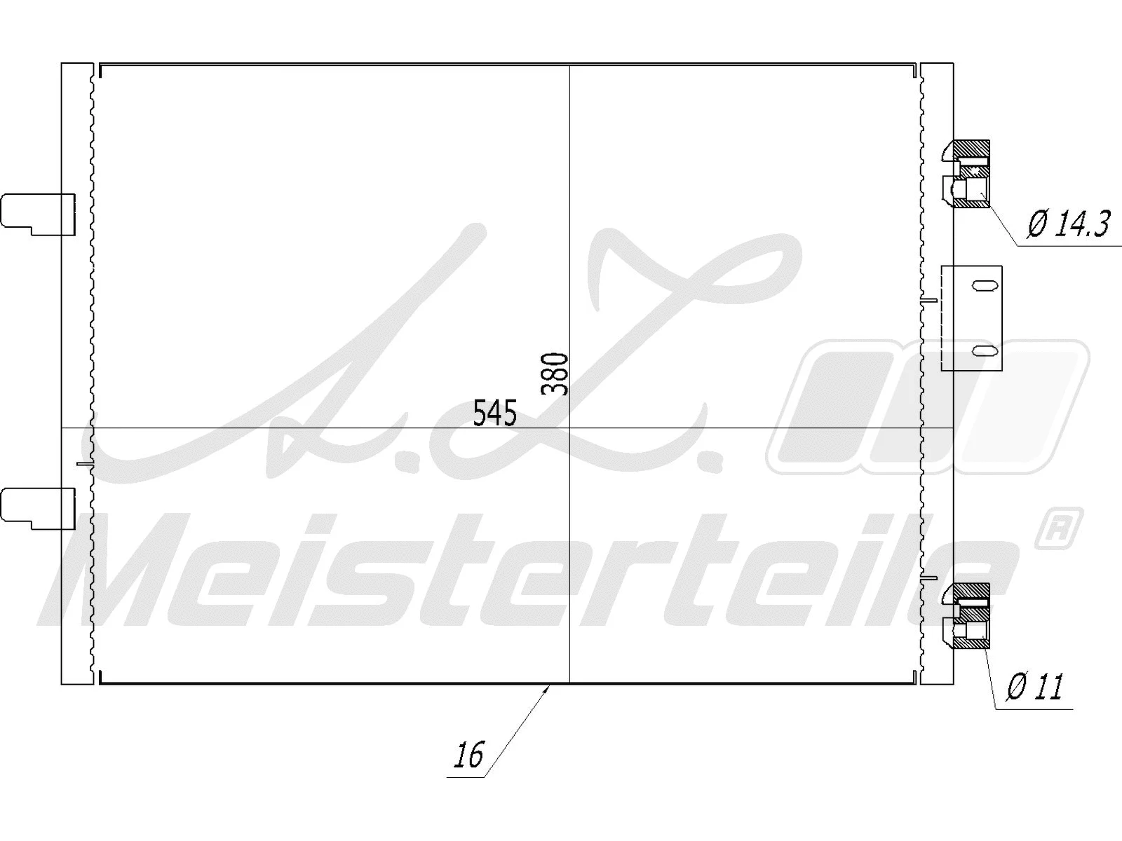Condenser, air conditioning (AZMT-45-030-1174)
