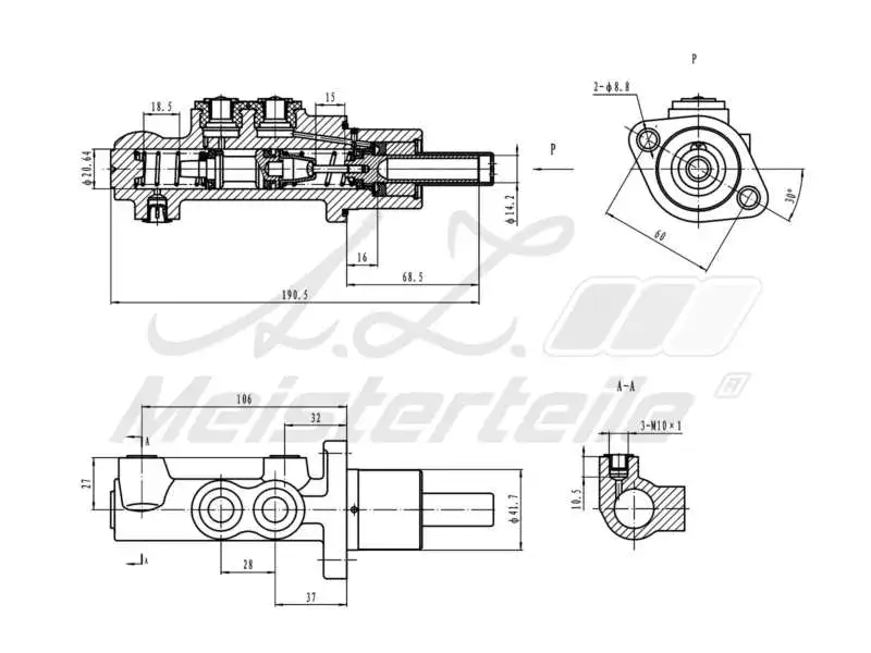 Brake Master Cylinder (AZMT-44-110-1126)