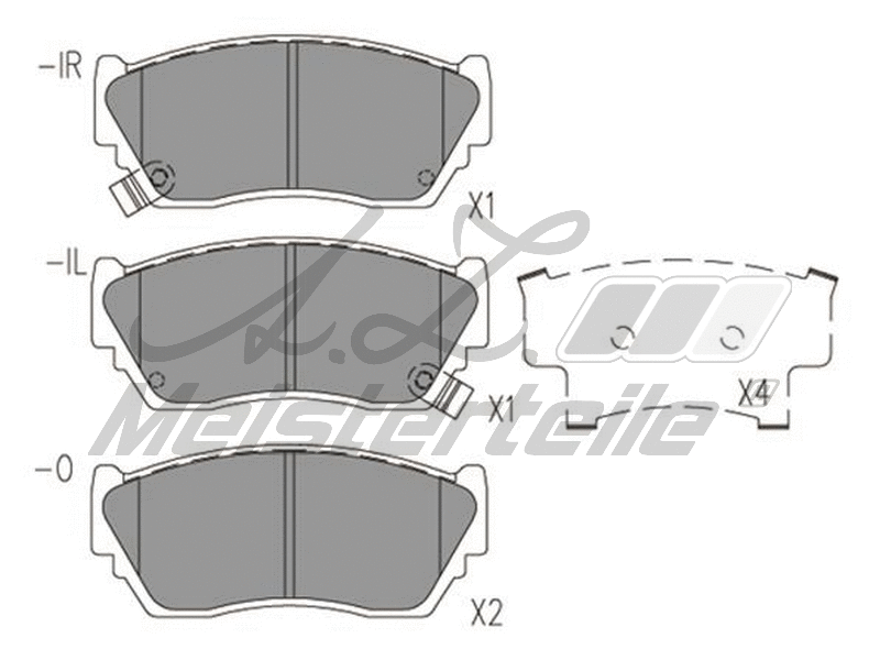 Brake Pad Set, disc brake (AZMT-44-022-2115)