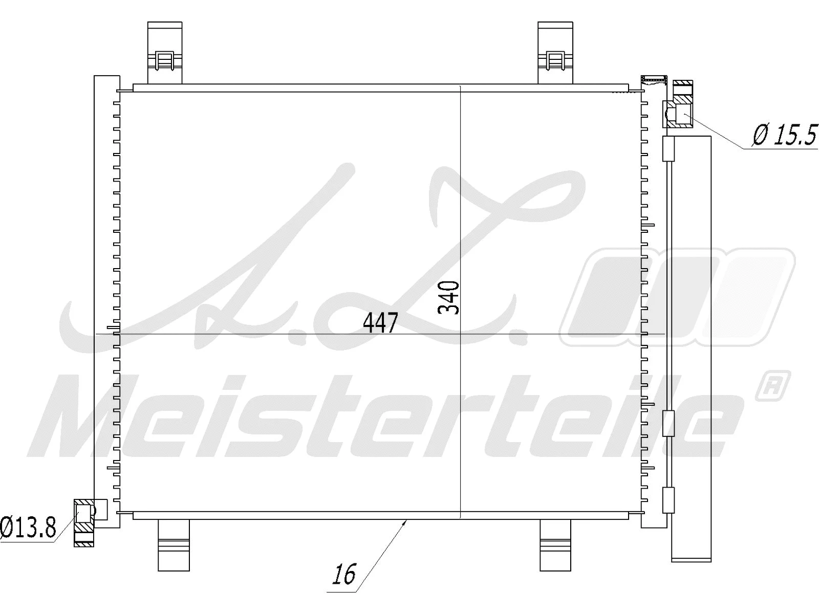 Condenser, air conditioning (AZMT-45-030-1547)