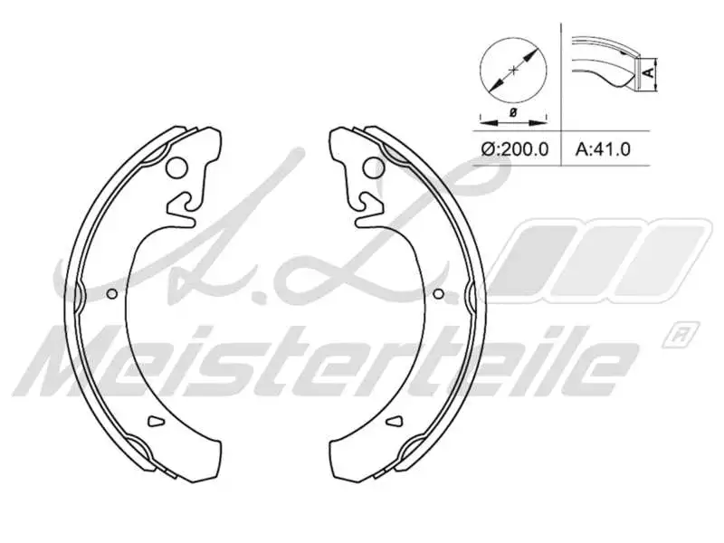 Brake Shoe Set (AZMT-44-026-1083)