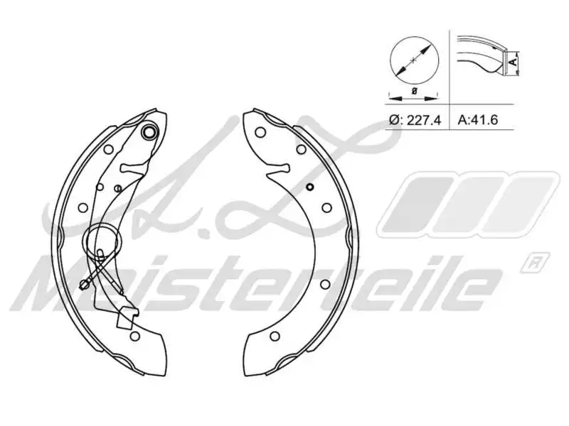 Brake Shoe Set (AZMT-44-026-1006)