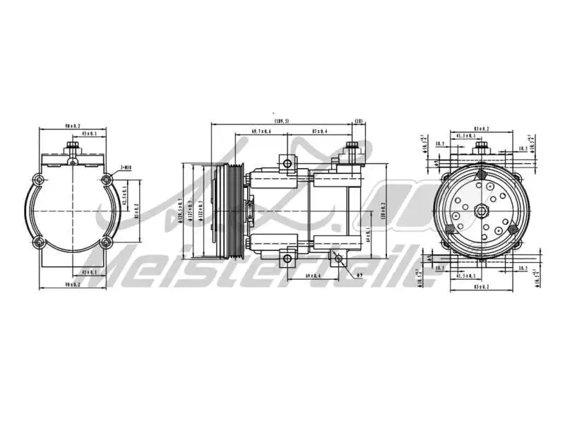Compressor, air conditioning (AZMT-45-041-1118)