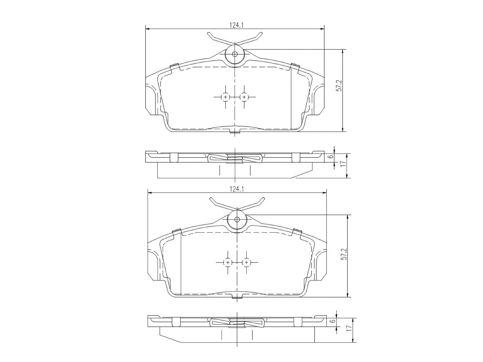 Brake Pad Set, disc brake (AZMT-44-022-1026)