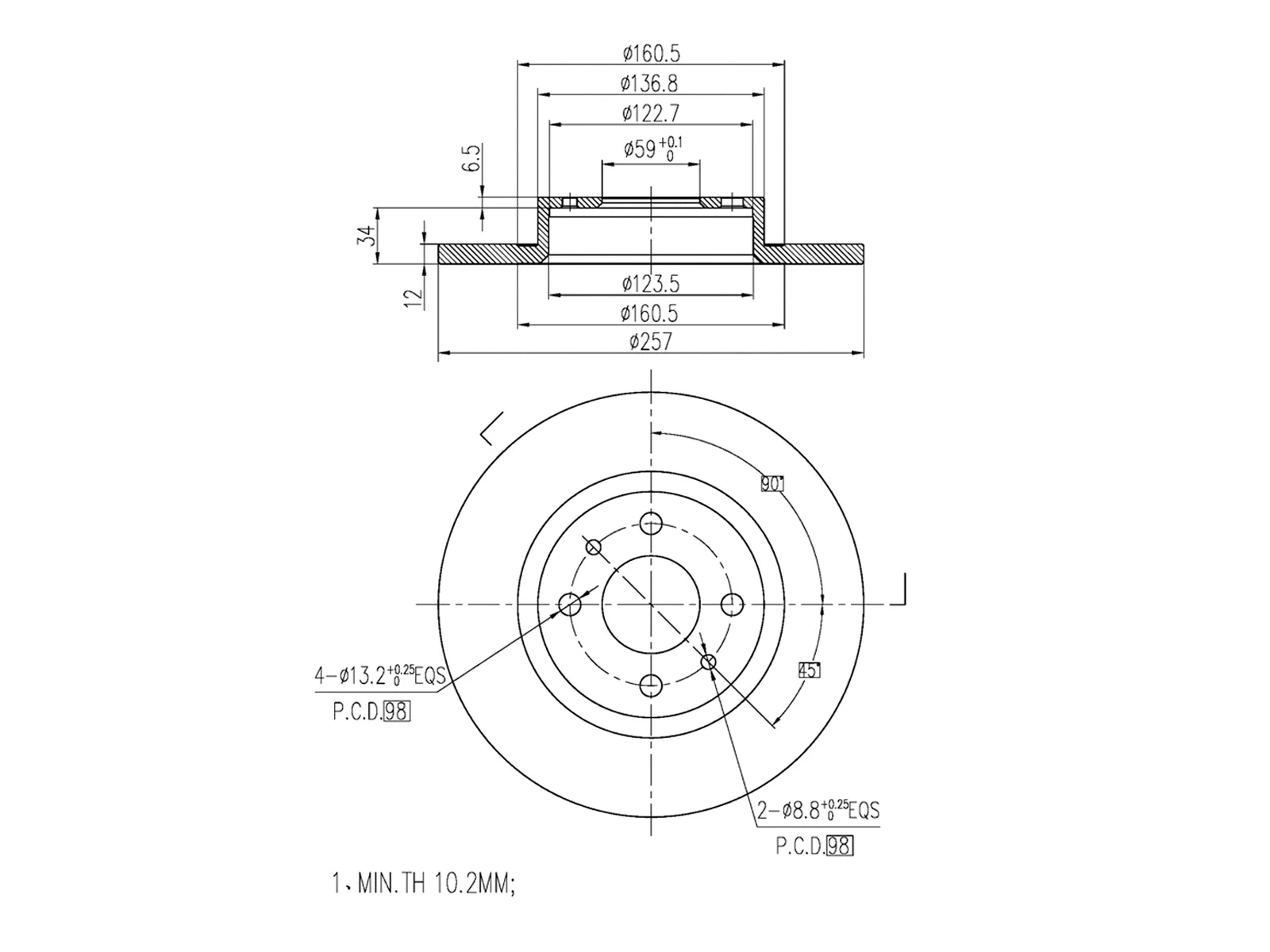 Brake Disc (AZMT-44-024-1222)