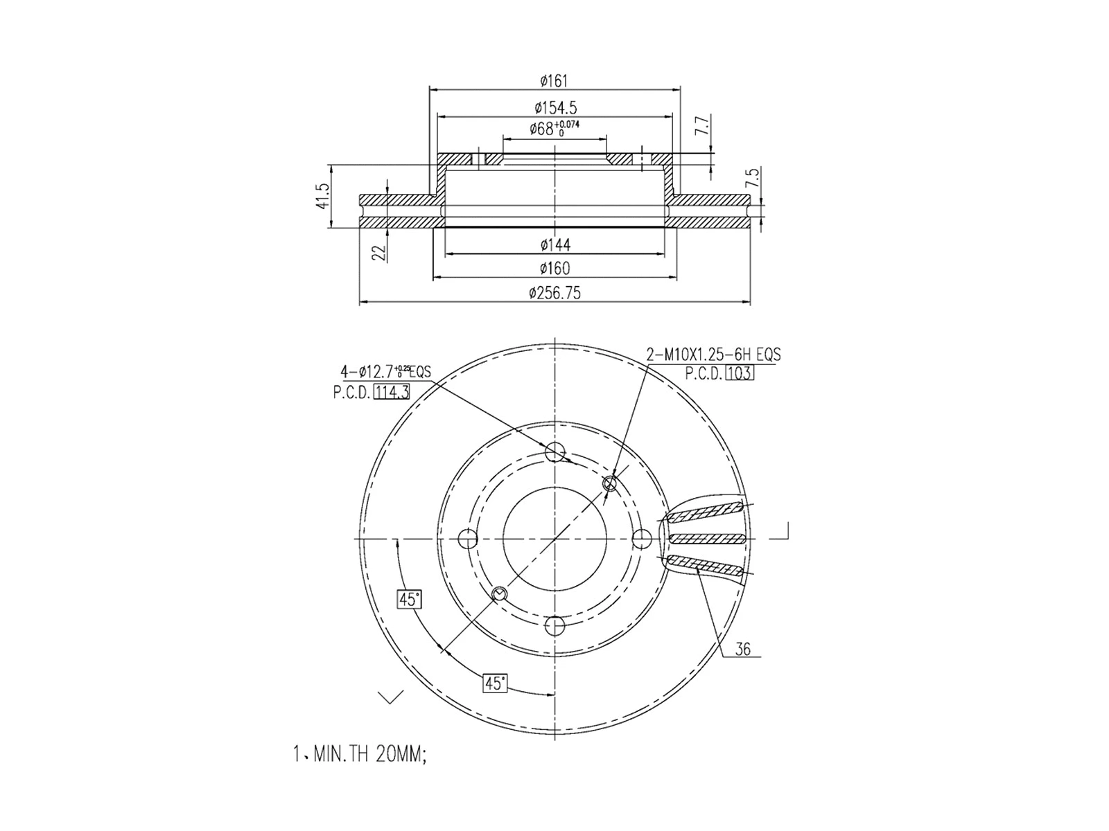Brake Disc (AZMT-44-024-1429)