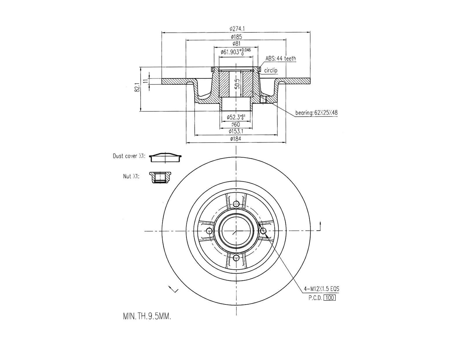 Brake Disc (AZMT-44-024-1328)