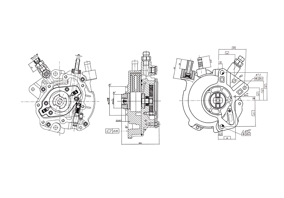 Vacuum Pump, braking system (AZMT-44-130-1046)