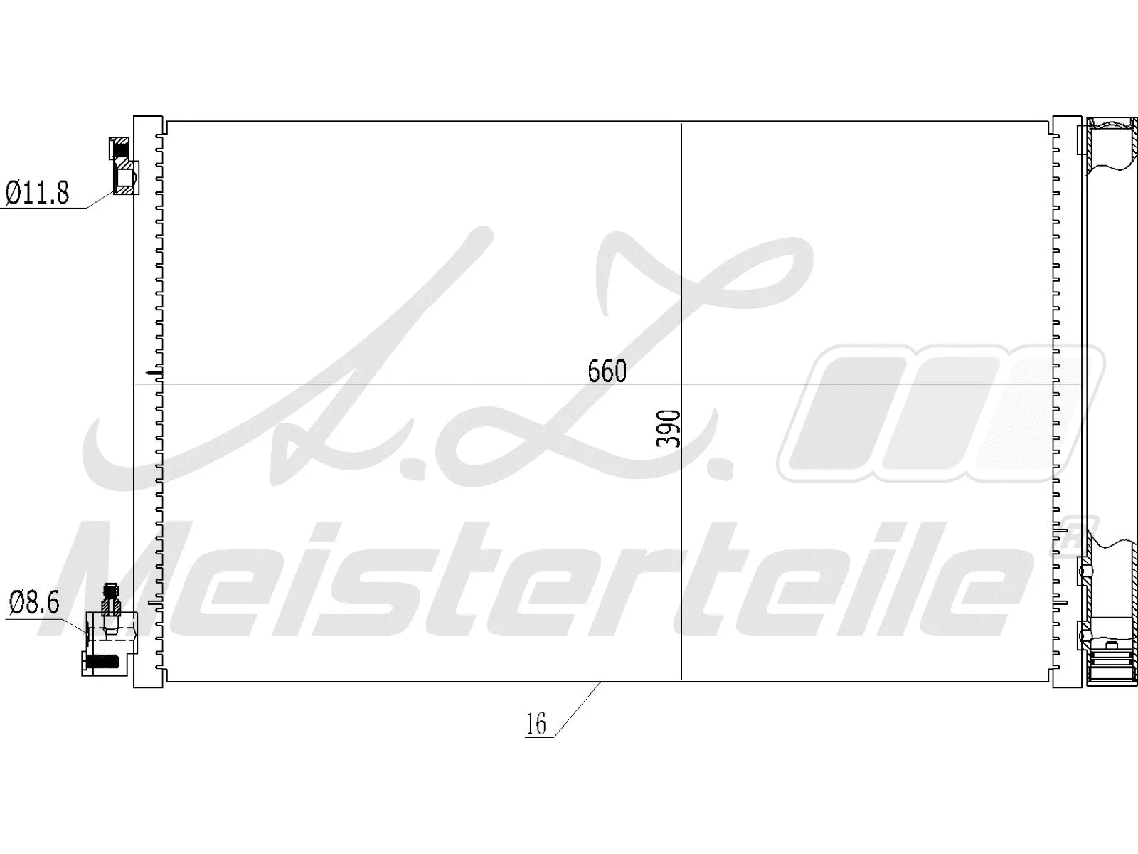 Condenser, air conditioning (AZMT-45-030-1134)