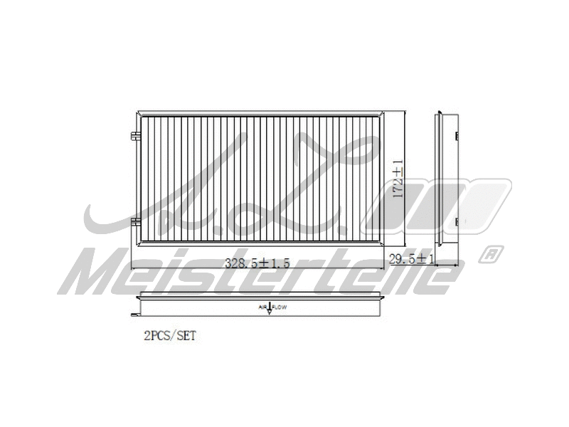 Filter, cabin air (AZMT-41-010-1725)