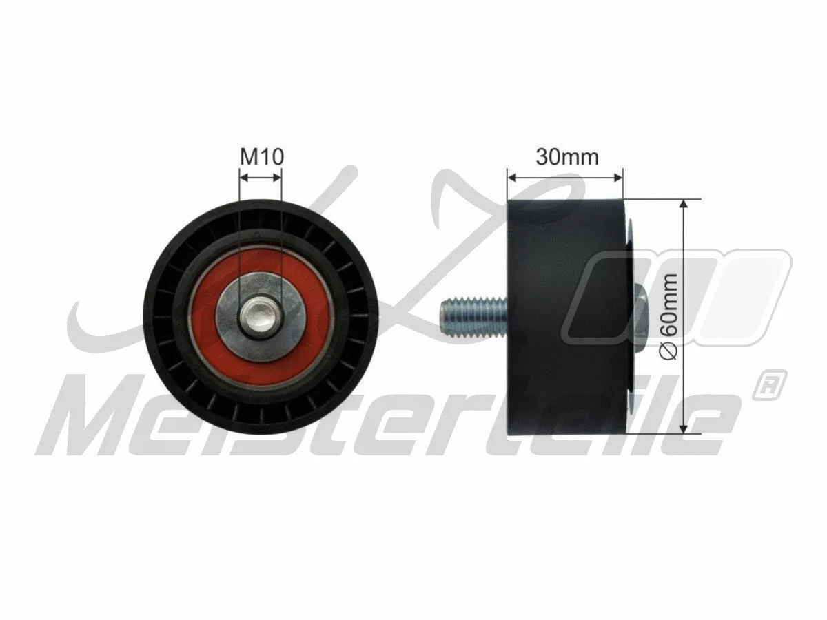Tensioner Pulley, V-ribbed belt