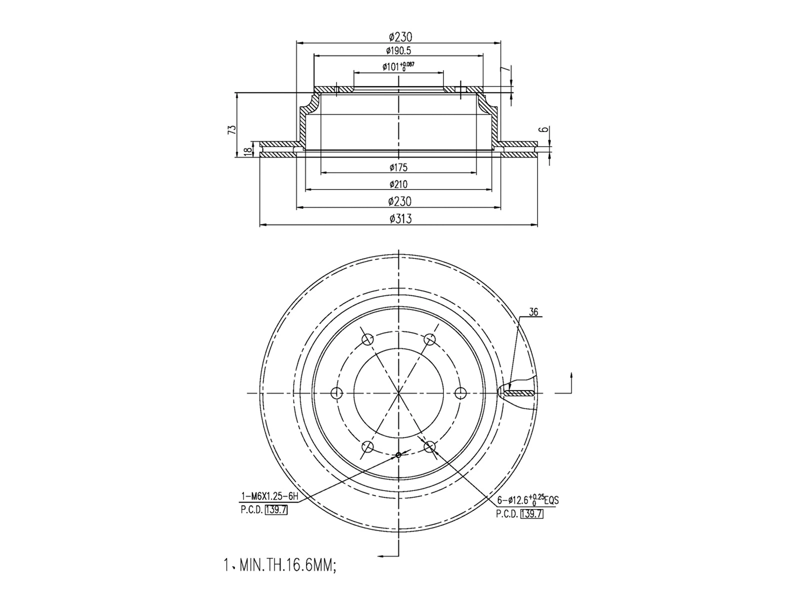 Brake Disc (AZMT-44-024-1482)