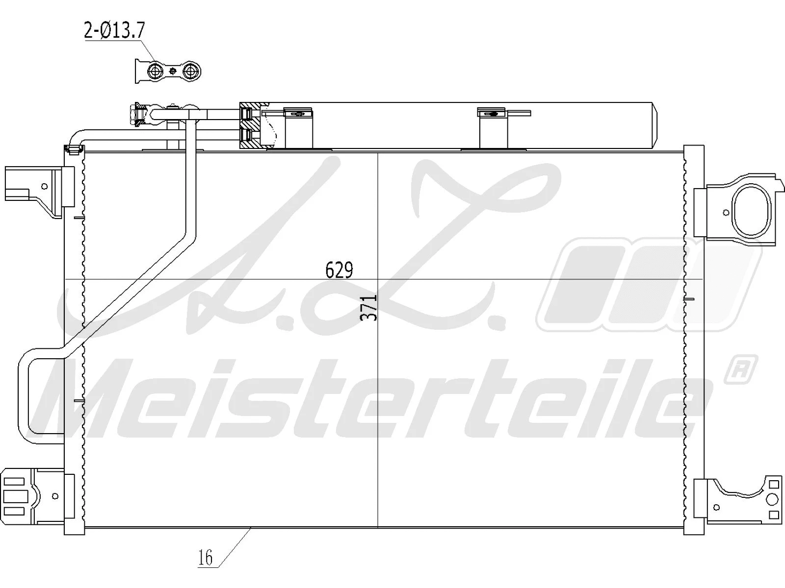 Condenser, air conditioning (AZMT-45-030-1086)