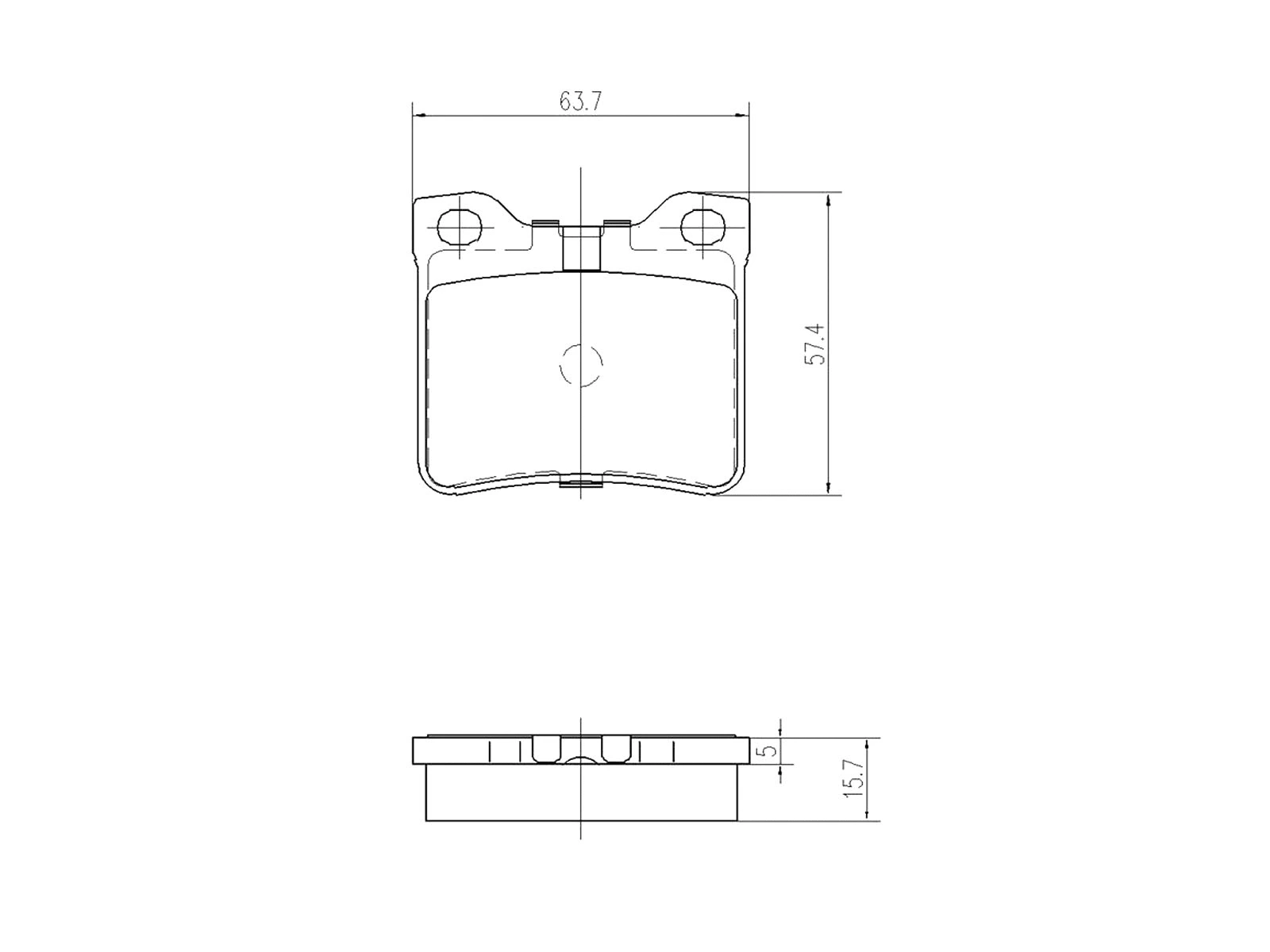 Brake Pad Set, disc brake (AZMT-44-022-1089)