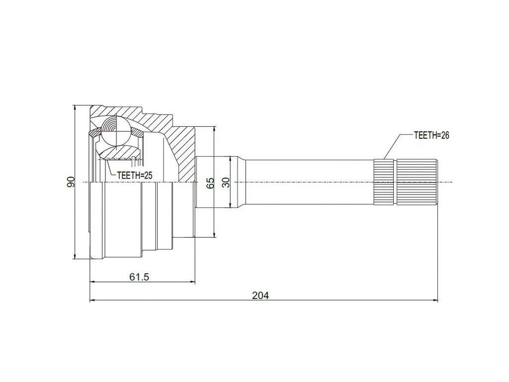 Joint Kit, drive shaft (AZMT-43-030-1067)