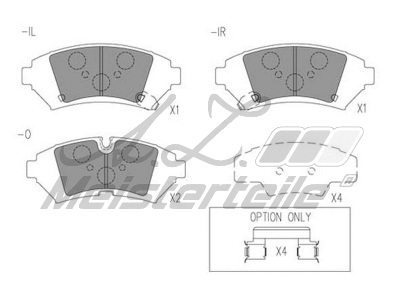Brake Pad Set, disc brake (AZMT-44-022-2640)