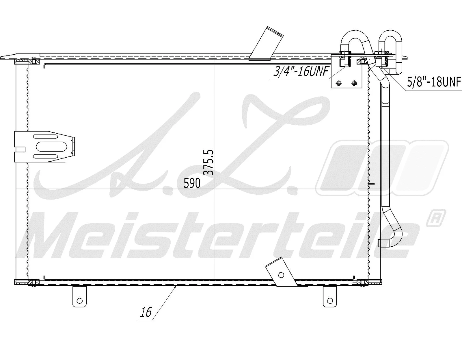 Condenser, air conditioning (AZMT-45-030-1366)