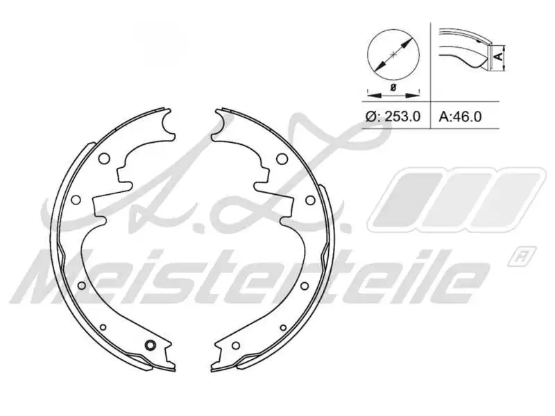 Brake Shoe Set (AZMT-44-026-1432)