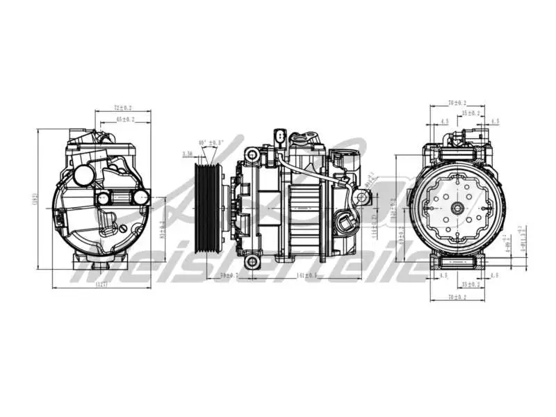 Compressor, air conditioning (AZMT-45-041-1075)
