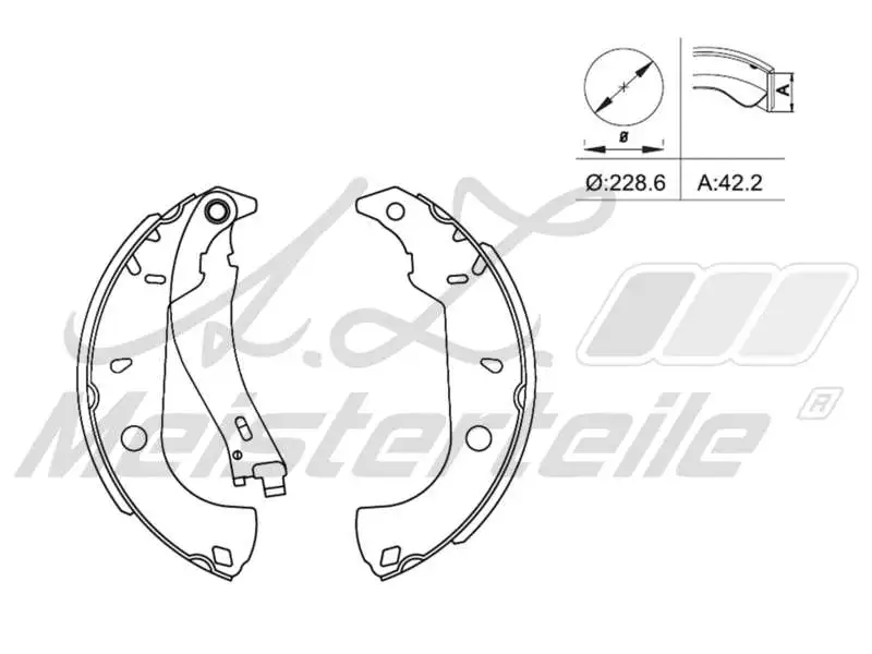 Brake Shoe Set (AZMT-44-026-1165)