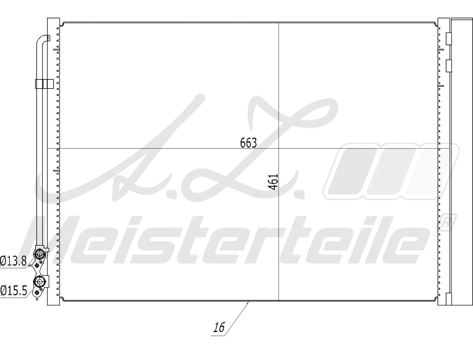 Condenser, air conditioning (AZMT-45-030-1313)