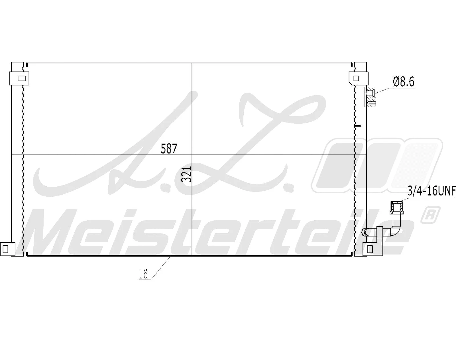 Condenser, air conditioning (AZMT-45-030-1338)