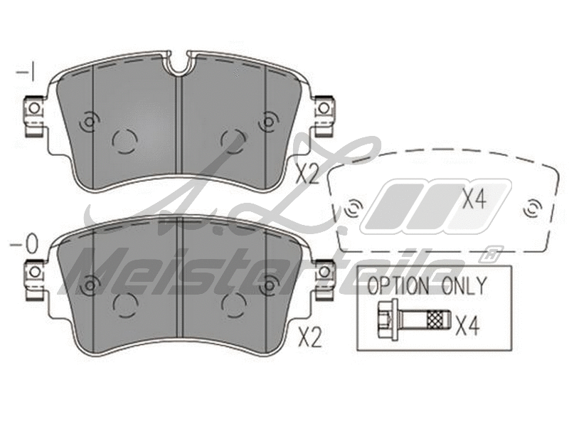 Brake Pad Set, disc brake (AZMT-44-022-2015)