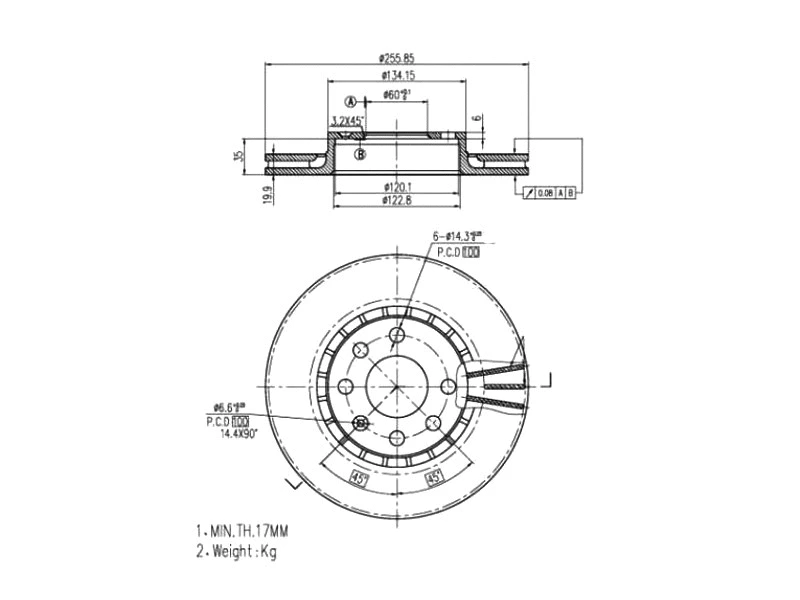 Brake Disc (AZMT-44-024-1436)