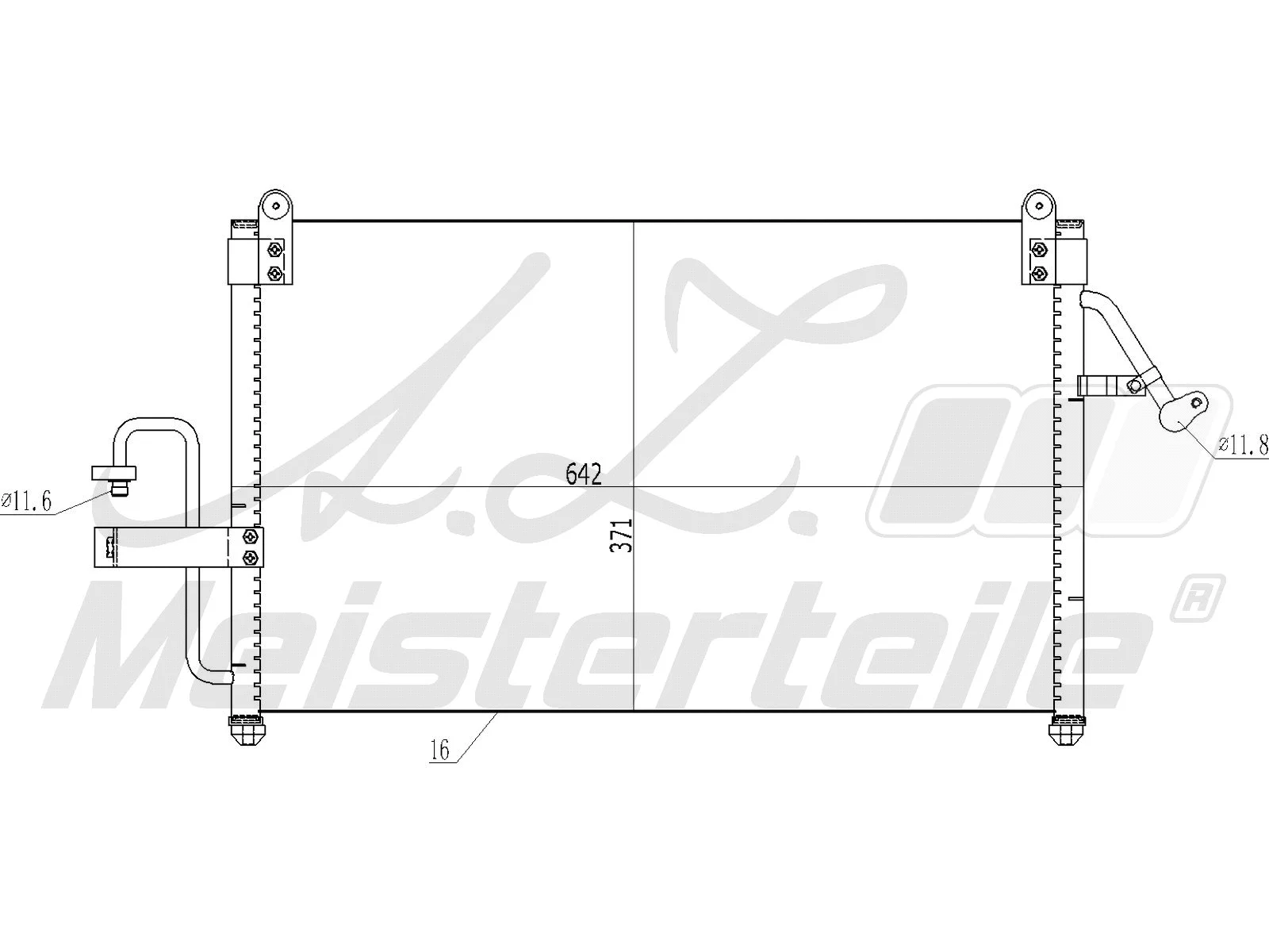 Condenser, air conditioning (AZMT-45-030-1197)