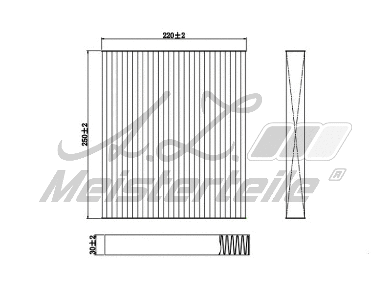 Filter, cabin air (AZMT-41-010-1655)