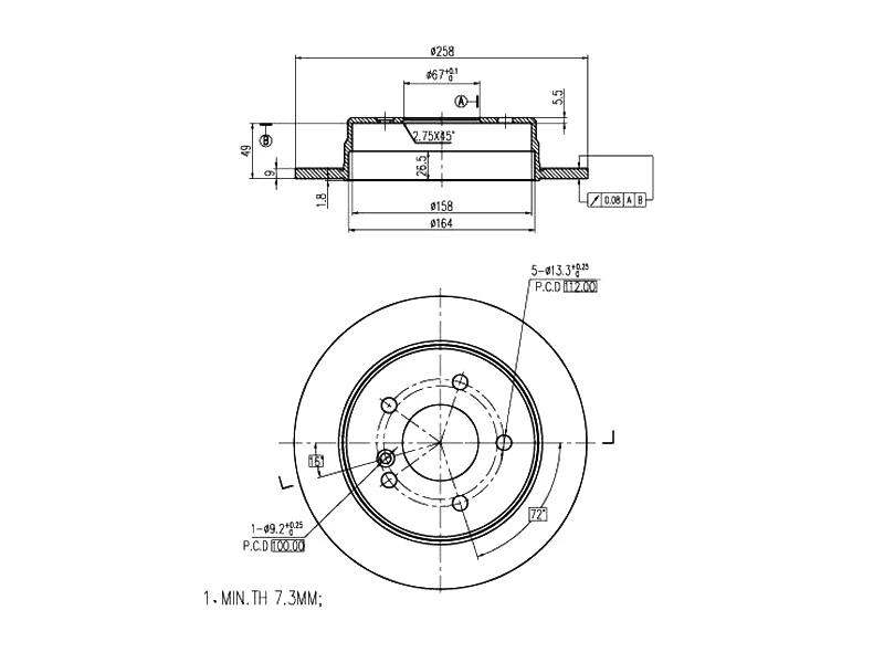 Brake Disc (AZMT-44-024-1464)
