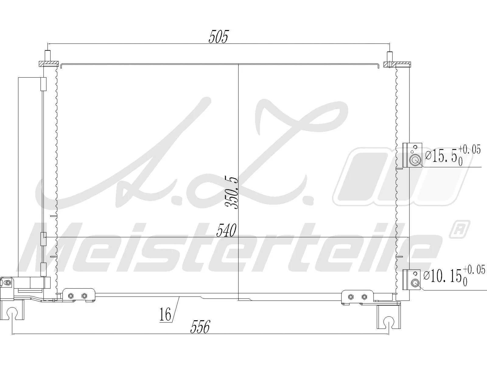 Condenser, air conditioning (AZMT-45-030-1546)