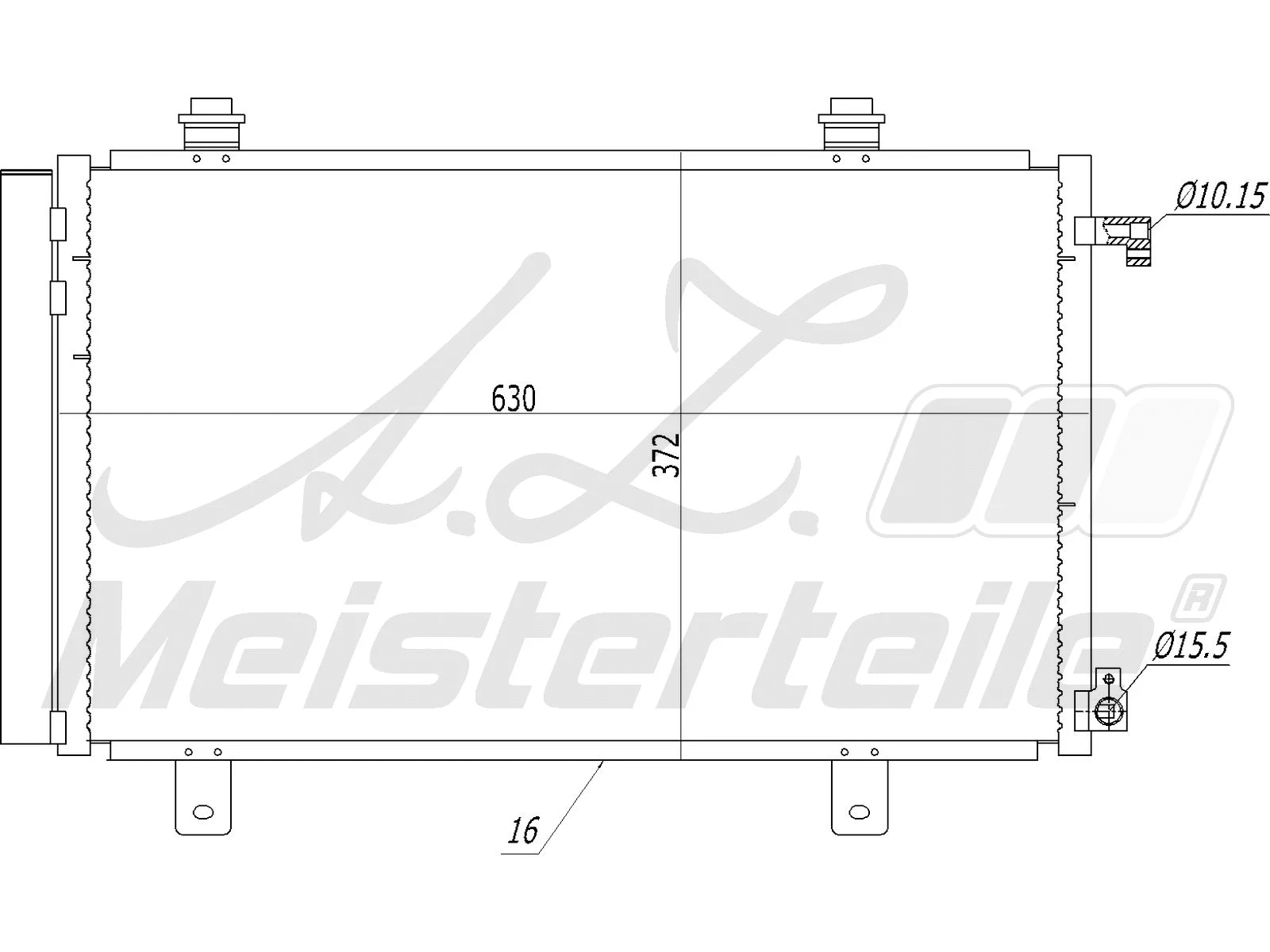 Condenser, air conditioning (AZMT-45-030-1048)